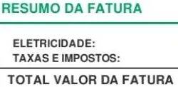 Fatura Plenitude: Informação do consumo