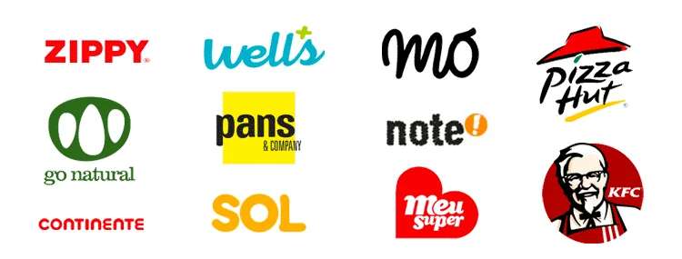 Lojas aderentes onde pode usar o desconto Galp Continente: Continente, Well's, Zippy, Go Natural, Pans & Company, MO, Note!, SOL, Meu Super, Pizza Hut e KFC