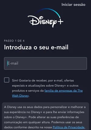 Aderir Disney Plus 1
