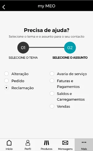 Comunicar avarias MEO na área de cliente My MEO