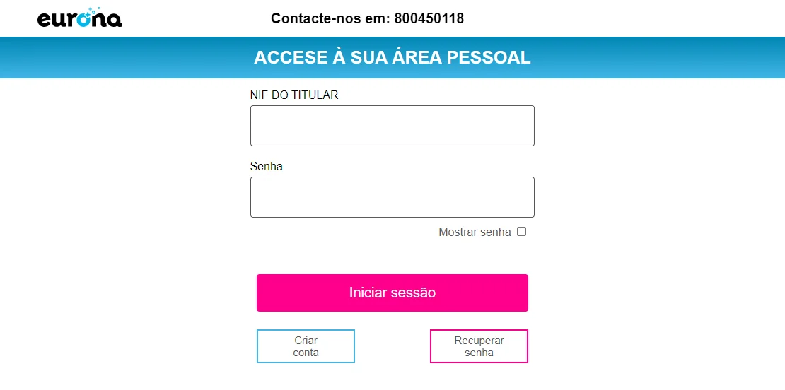Área de Cliente Eurona
