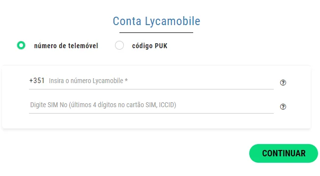 Ativar cartão Lyca Mobile