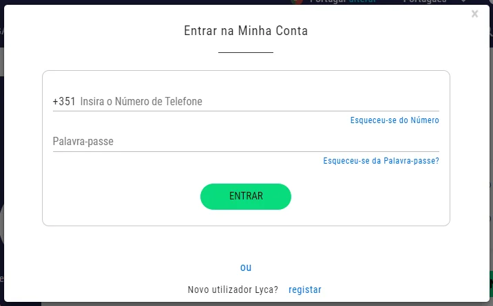 Login Lyca Mobile