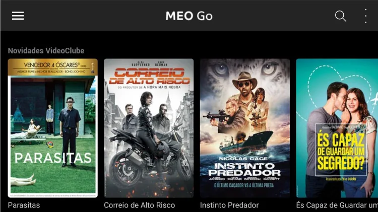 meo Videoclube catálogo