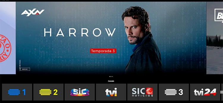 Ecrã do MEO Go no PC
