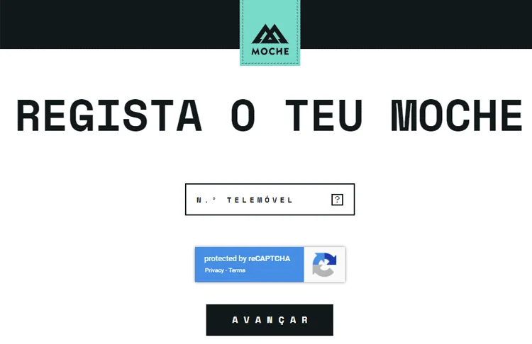 Registo do cartão Moche