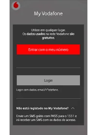 Registo App My Vodafone