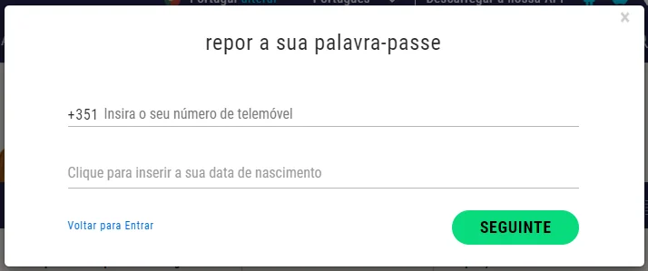 Repor palavra-passe Lyca Mobile